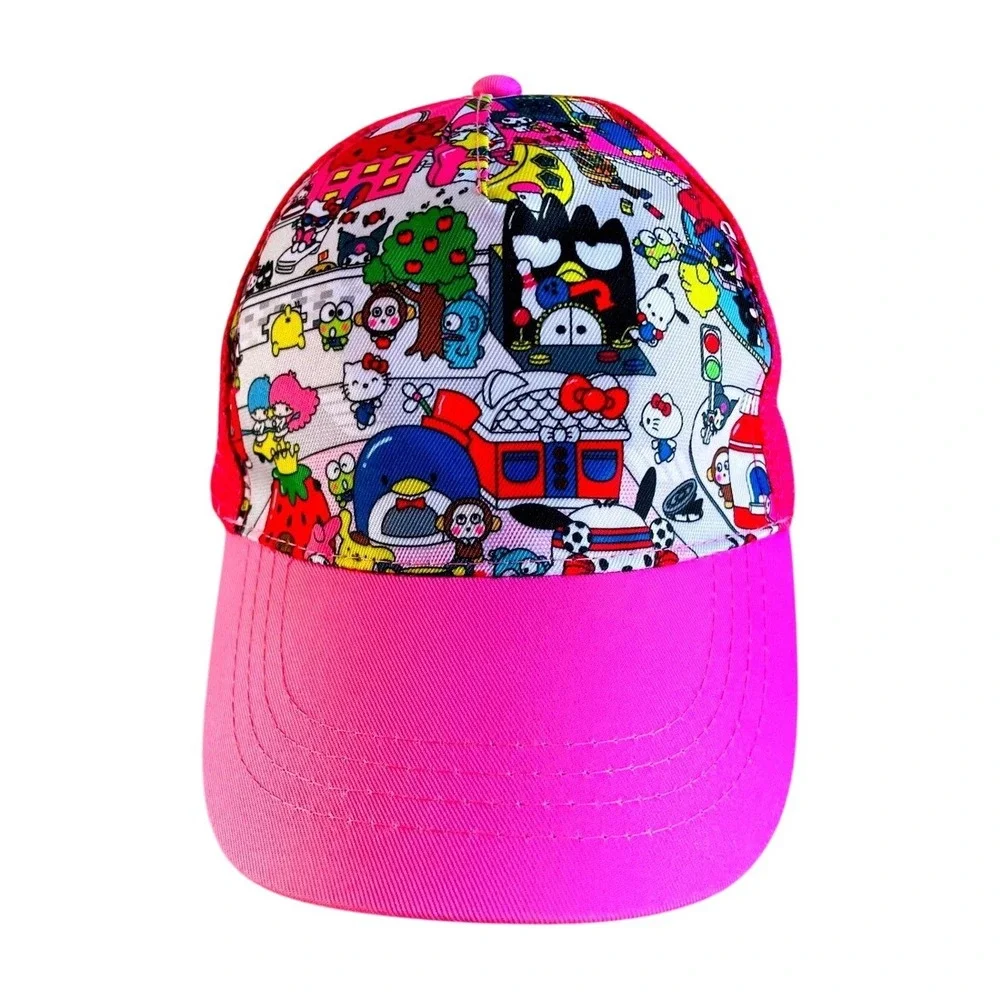 Hello Kitty and Friends Trucker‎ Hat Pink Mesh Cap Cartoon Character Sanrio Hat